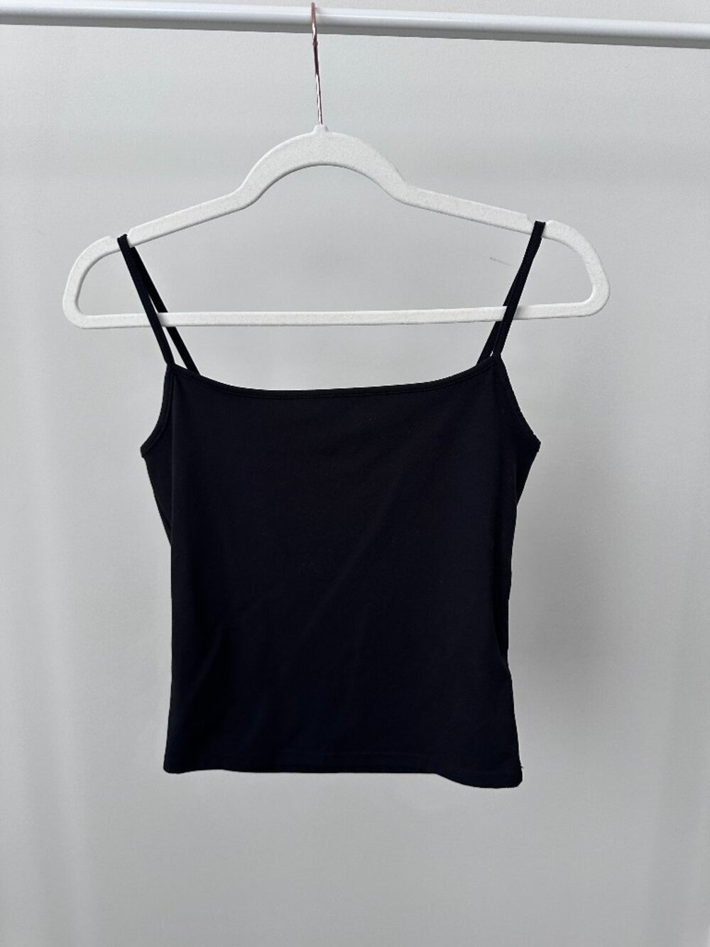 Garage Sleek Scoop Cami Top Cropped Black Size Medium Worn Once